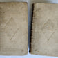 1718 GREEK BIBLE CONCORDANCE 2 volumes BLIND TOOLED VELLUM BINDING antique
