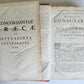 1718 GREEK BIBLE CONCORDANCE 2 volumes BLIND TOOLED VELLUM BINDING antique