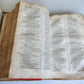 1718 GREEK BIBLE CONCORDANCE 2 volumes BLIND TOOLED VELLUM BINDING antique