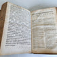 1718 GREEK BIBLE CONCORDANCE 2 volumes BLIND TOOLED VELLUM BINDING antique