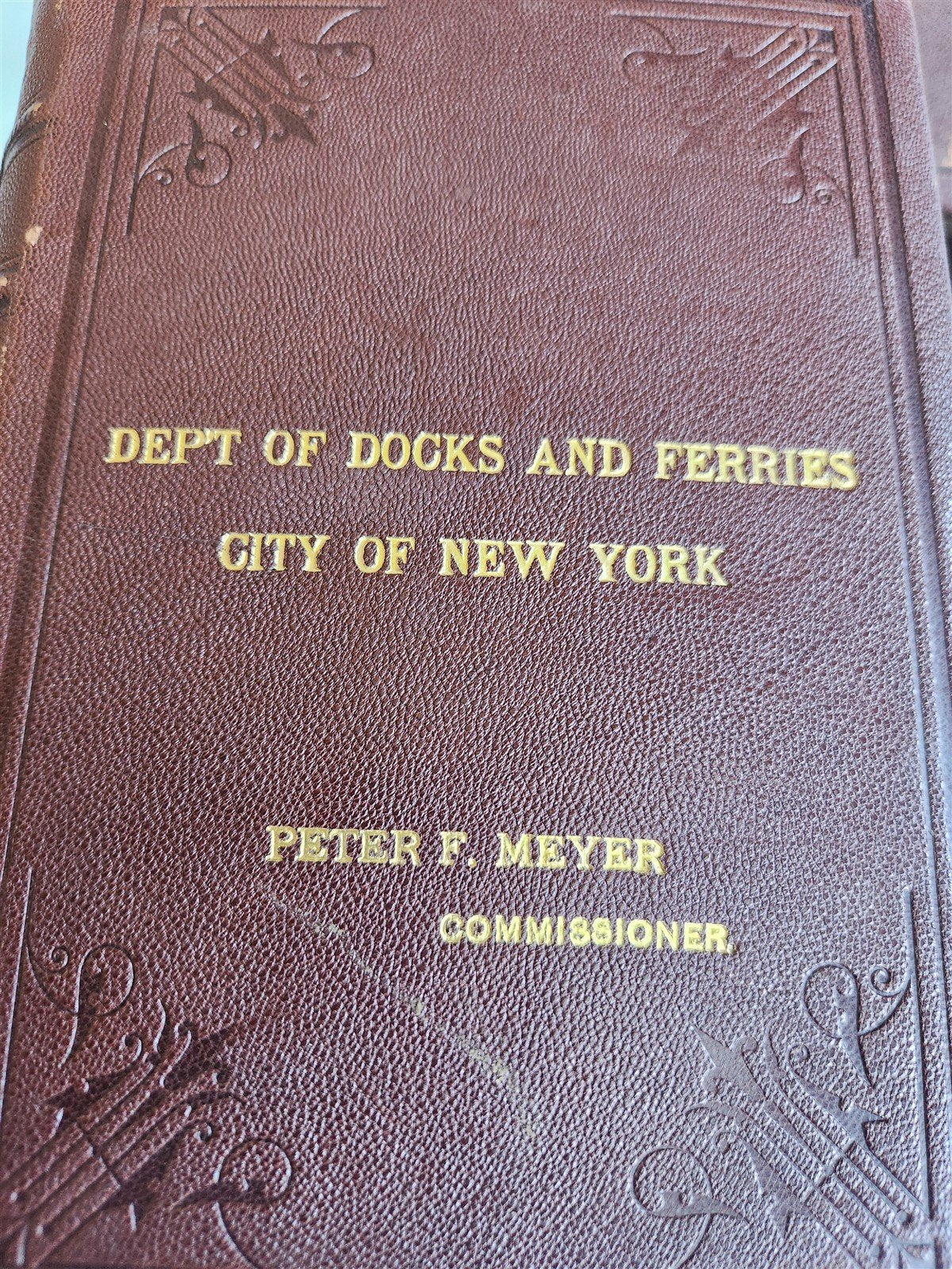 1897-1901 DEPARTMENT of DOCKS & FERRIES of NEW YORK REPORTS 6 VOLUMES antique