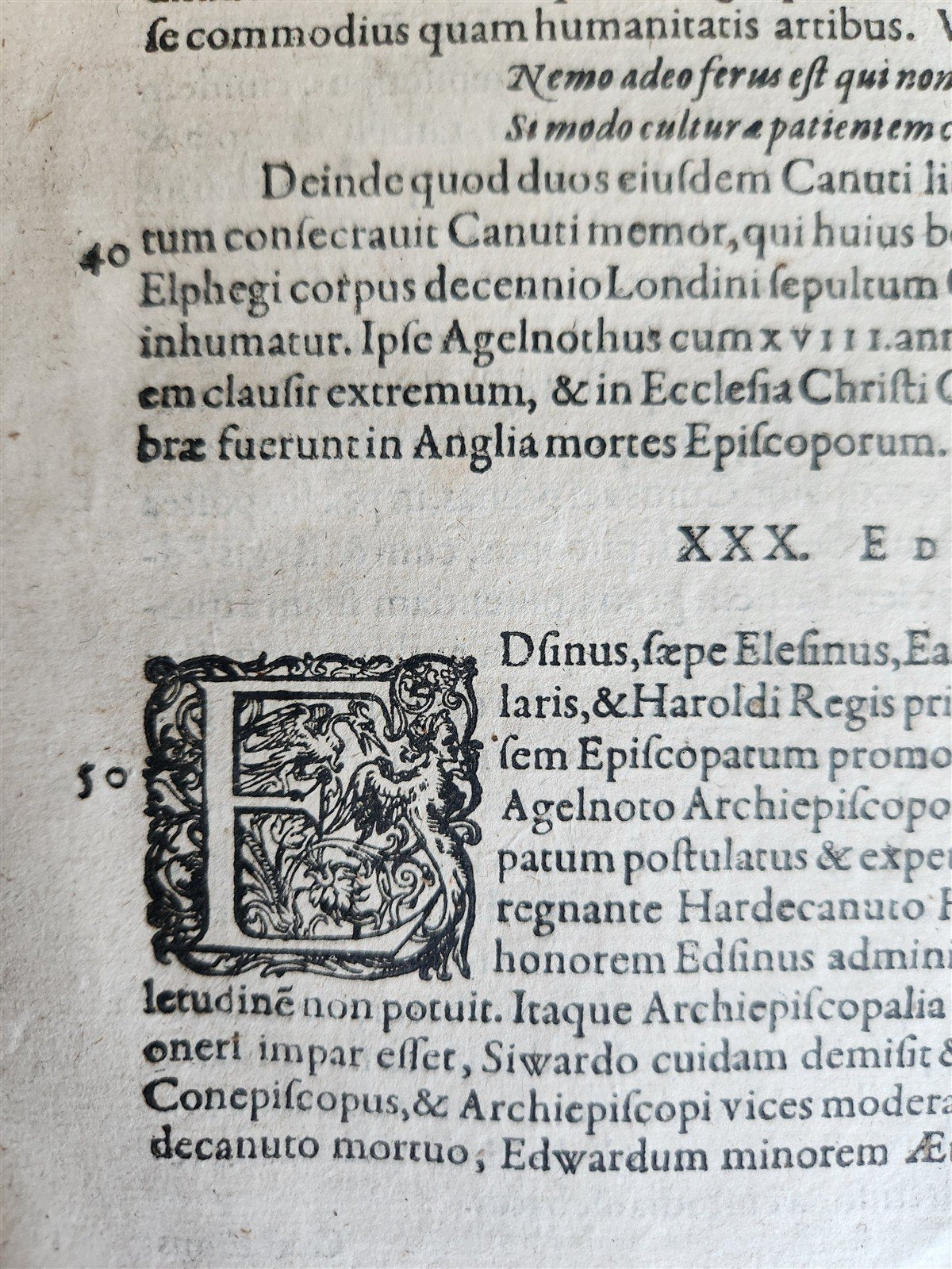 1605 HISTORY of ENGLISH CHURCH antique FOLIO w/ WOODCUTS