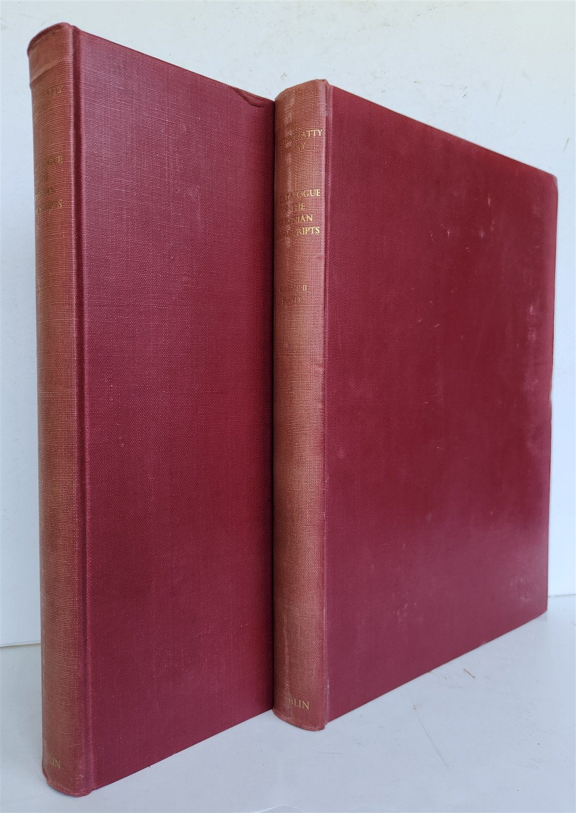 1958 ARMENIAN MANUSCRIPTS CATALOG Chester Beatty Library antique 2 FOLIO VOLUMES