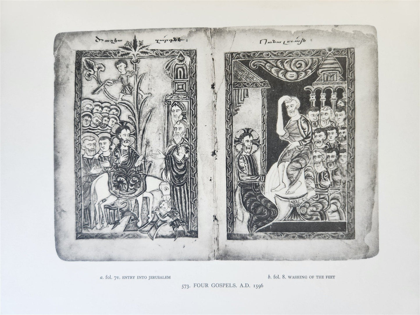 1958 ARMENIAN MANUSCRIPTS CATALOG Chester Beatty Library antique 2 FOLIO VOLUMES