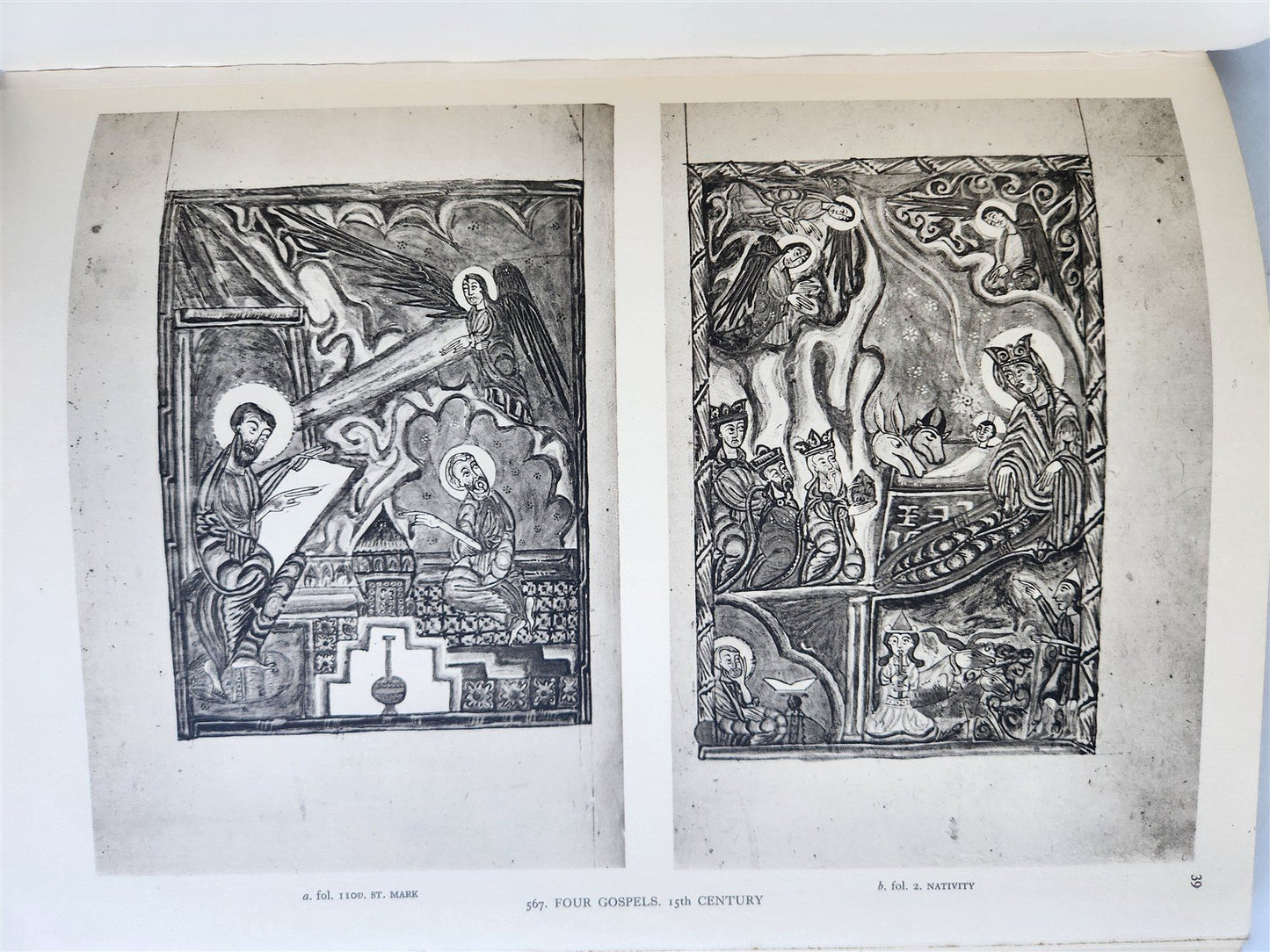 1958 ARMENIAN MANUSCRIPTS CATALOG Chester Beatty Library antique 2 FOLIO VOLUMES