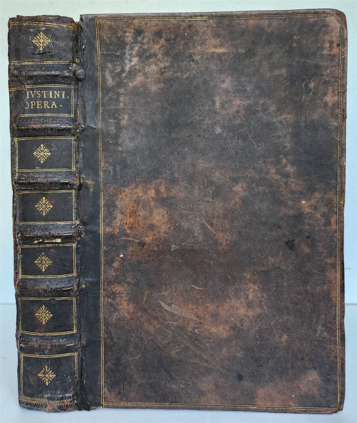 1615 Sancti IUSTIANI PHILOSOPHI et MARTYRIS OPERA antique FOLIO in GREEK & LATIN