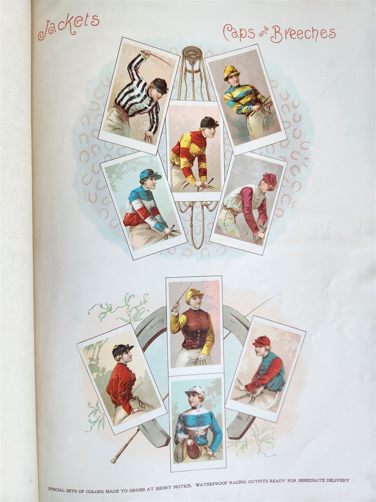 1890 MOSEMAN'S EQUESTRIAN TRADE CATALOG antique ILLUSTRATED FOLIO Americana