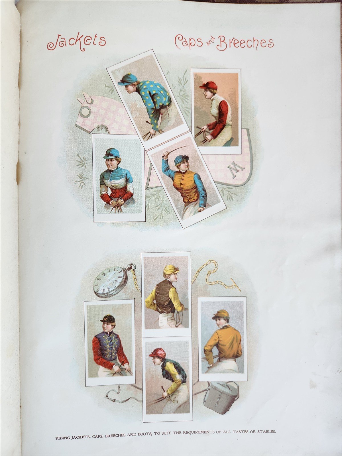 1890 MOSEMAN'S EQUESTRIAN TRADE CATALOG antique ILLUSTRATED FOLIO Americana