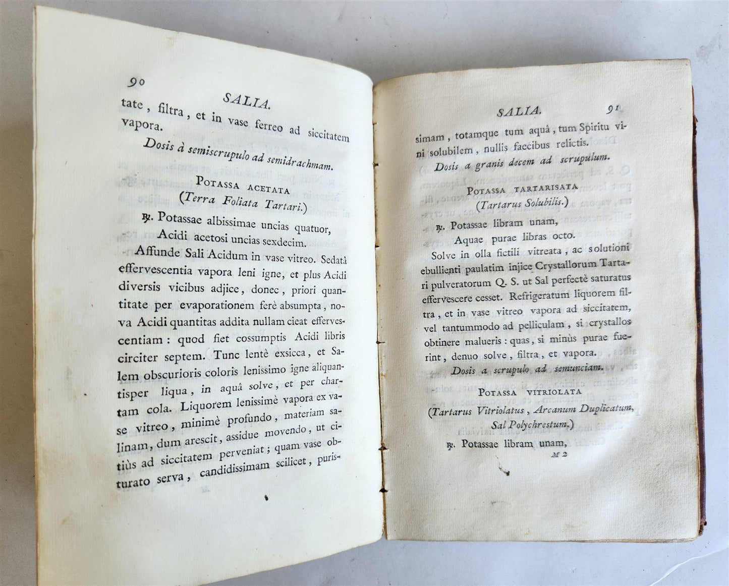 1794 PHARMACOPAIA in SPANISH antique Pharmacopoea Hispana