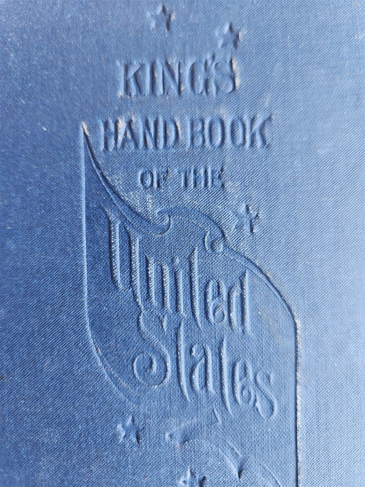 1891 KING'S HANDBOOK of UNITED STATES antique ILLUSTRATED AMERICANA