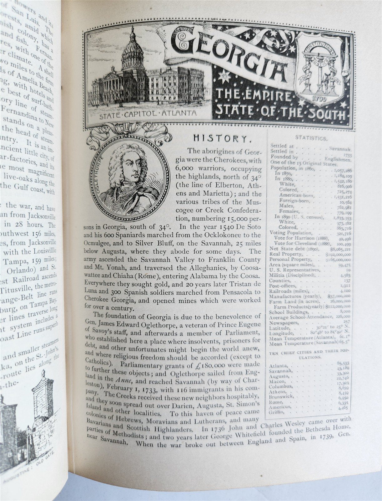 1891 KING'S HANDBOOK of UNITED STATES antique ILLUSTRATED AMERICANA