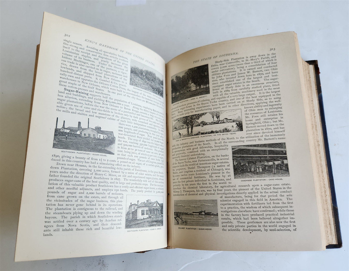 1891 KING'S HANDBOOK of UNITED STATES antique ILLUSTRATED AMERICANA