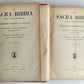 1931 BIBLE in ITALIAN ILLUSTRATED by GUSTAVE DORE antique 2 VOLS LA SACRA BIBBIA