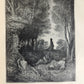1931 BIBLE in ITALIAN ILLUSTRATED by GUSTAVE DORE antique 2 VOLS LA SACRA BIBBIA