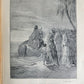 1931 BIBLE in ITALIAN ILLUSTRATED by GUSTAVE DORE antique 2 VOLS LA SACRA BIBBIA