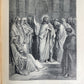 1931 BIBLE in ITALIAN ILLUSTRATED by GUSTAVE DORE antique 2 VOLS LA SACRA BIBBIA