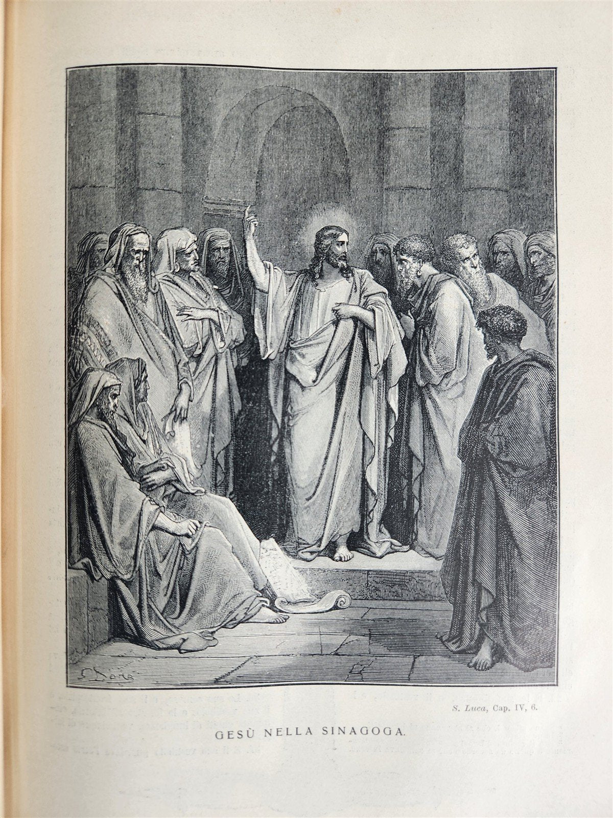 1931 BIBLE in ITALIAN ILLUSTRATED by GUSTAVE DORE antique 2 VOLS LA SACRA BIBBIA