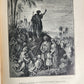 1931 BIBLE in ITALIAN ILLUSTRATED by GUSTAVE DORE antique 2 VOLS LA SACRA BIBBIA