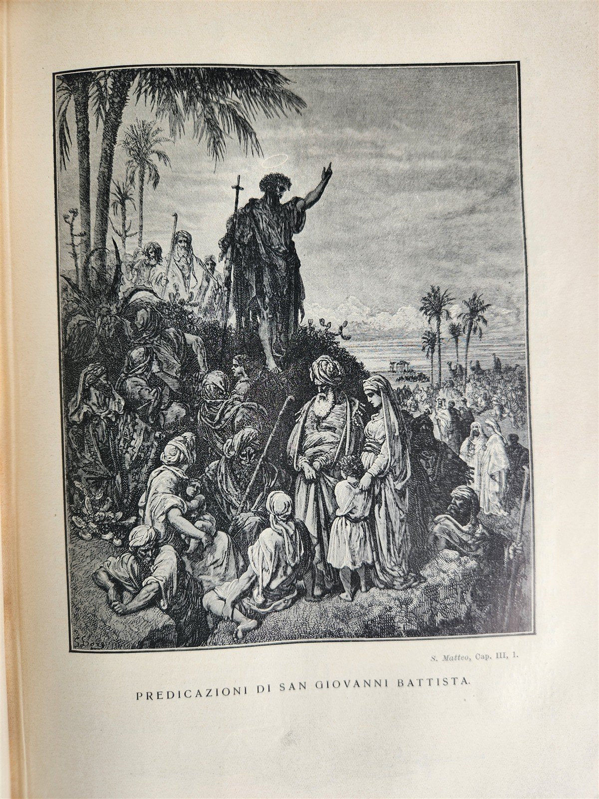 1931 BIBLE in ITALIAN ILLUSTRATED by GUSTAVE DORE antique 2 VOLS LA SACRA BIBBIA