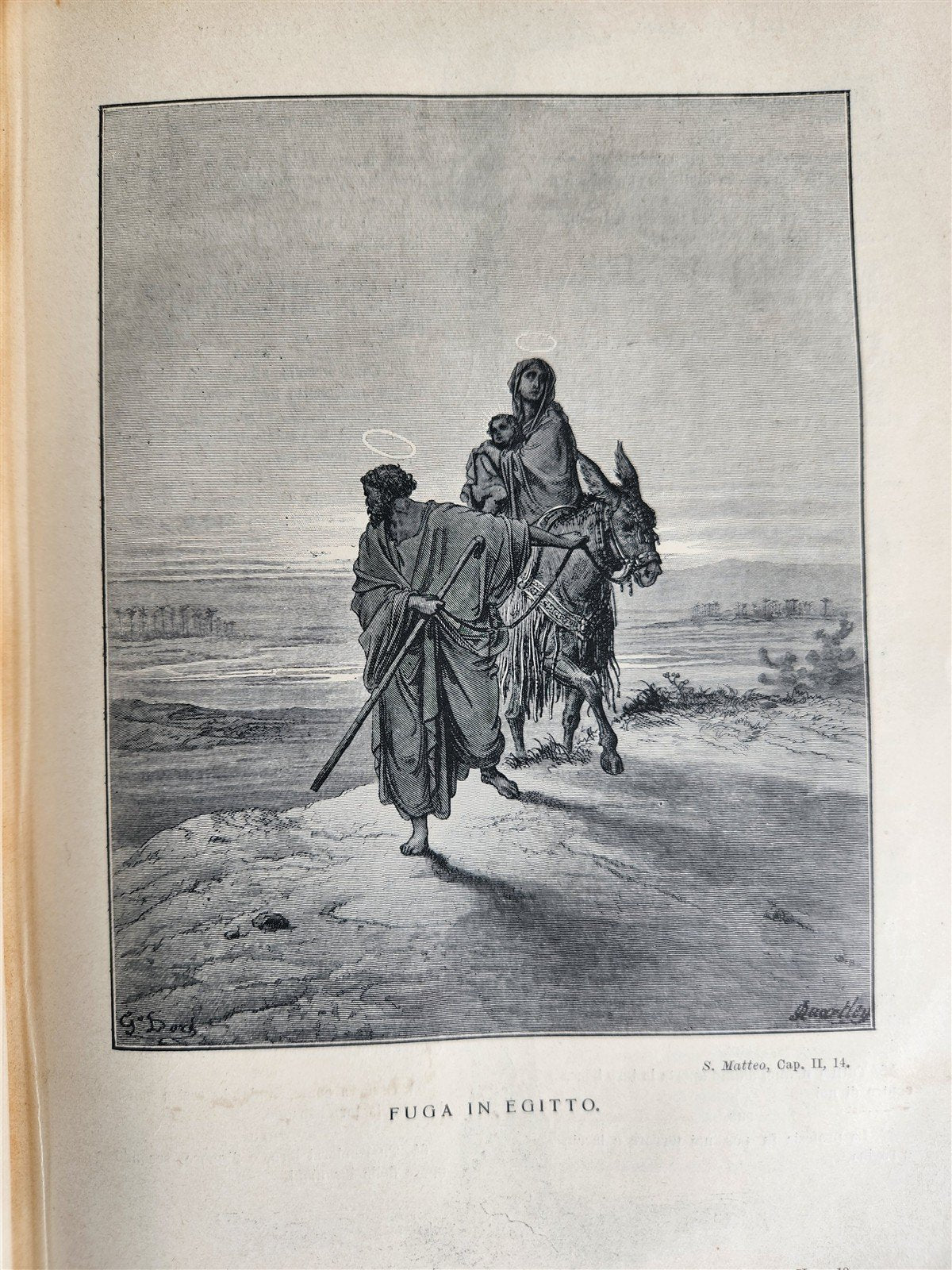 1931 BIBLE in ITALIAN ILLUSTRATED by GUSTAVE DORE antique 2 VOLS LA SACRA BIBBIA