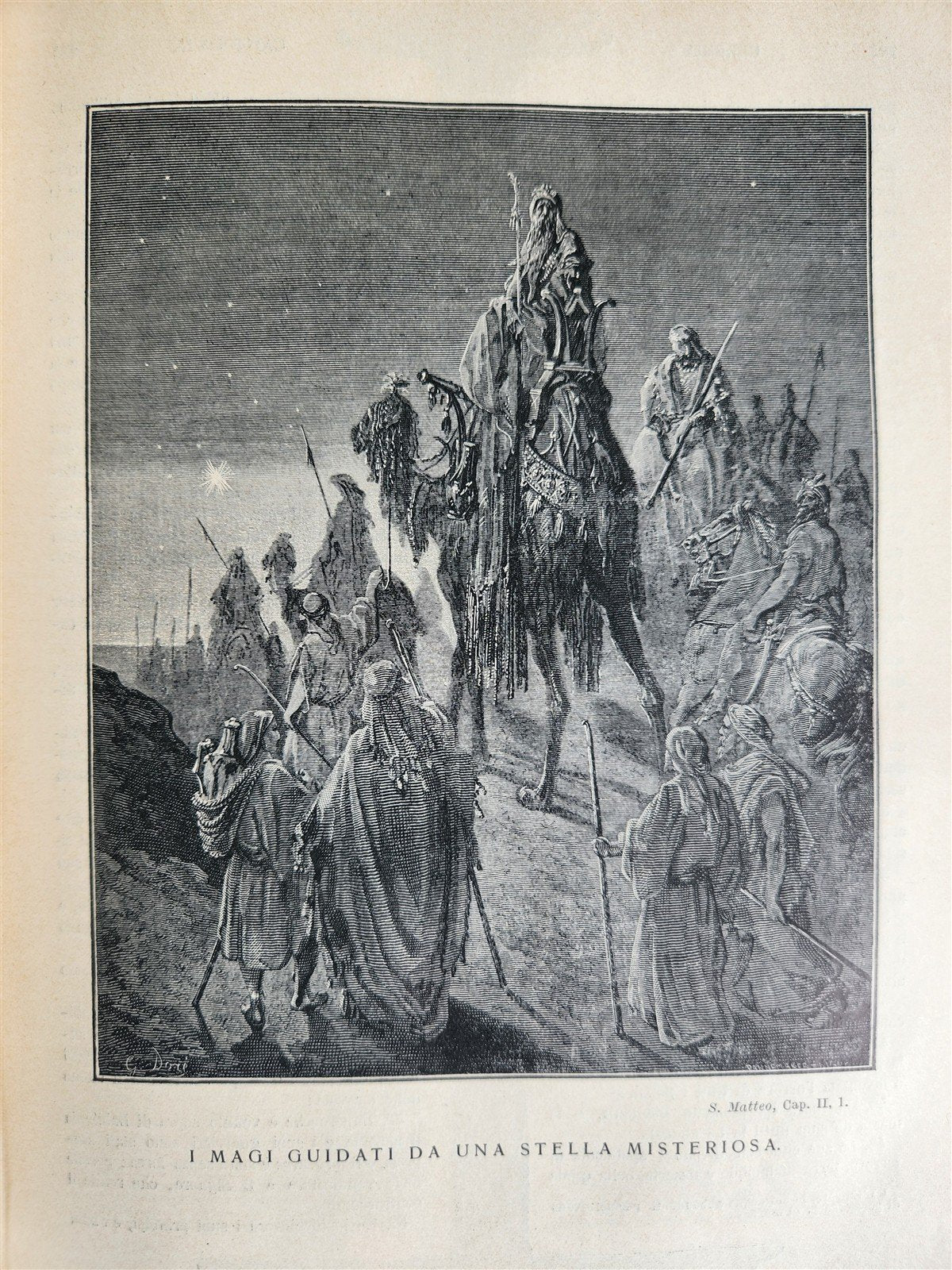 1931 BIBLE in ITALIAN ILLUSTRATED by GUSTAVE DORE antique 2 VOLS LA SACRA BIBBIA