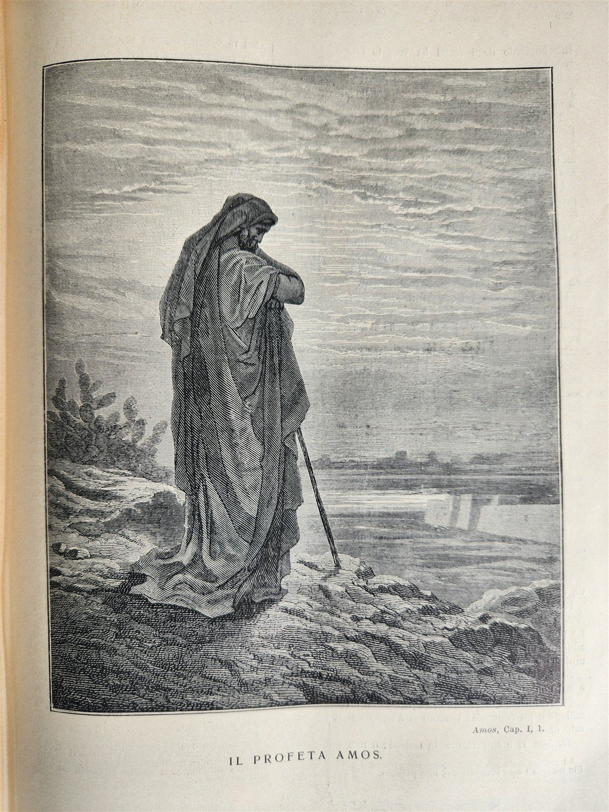 1931 BIBLE in ITALIAN ILLUSTRATED by GUSTAVE DORE antique 2 VOLS LA SACRA BIBBIA