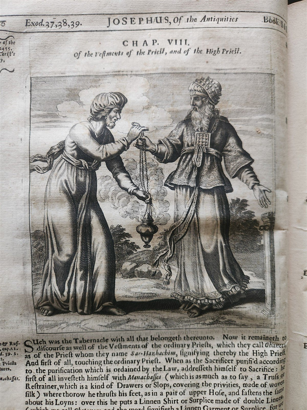 1676 WORKS of JOSEPHUS embassy of PHILO JUDAEUS to CALIGULA antique ILLUSTRATED