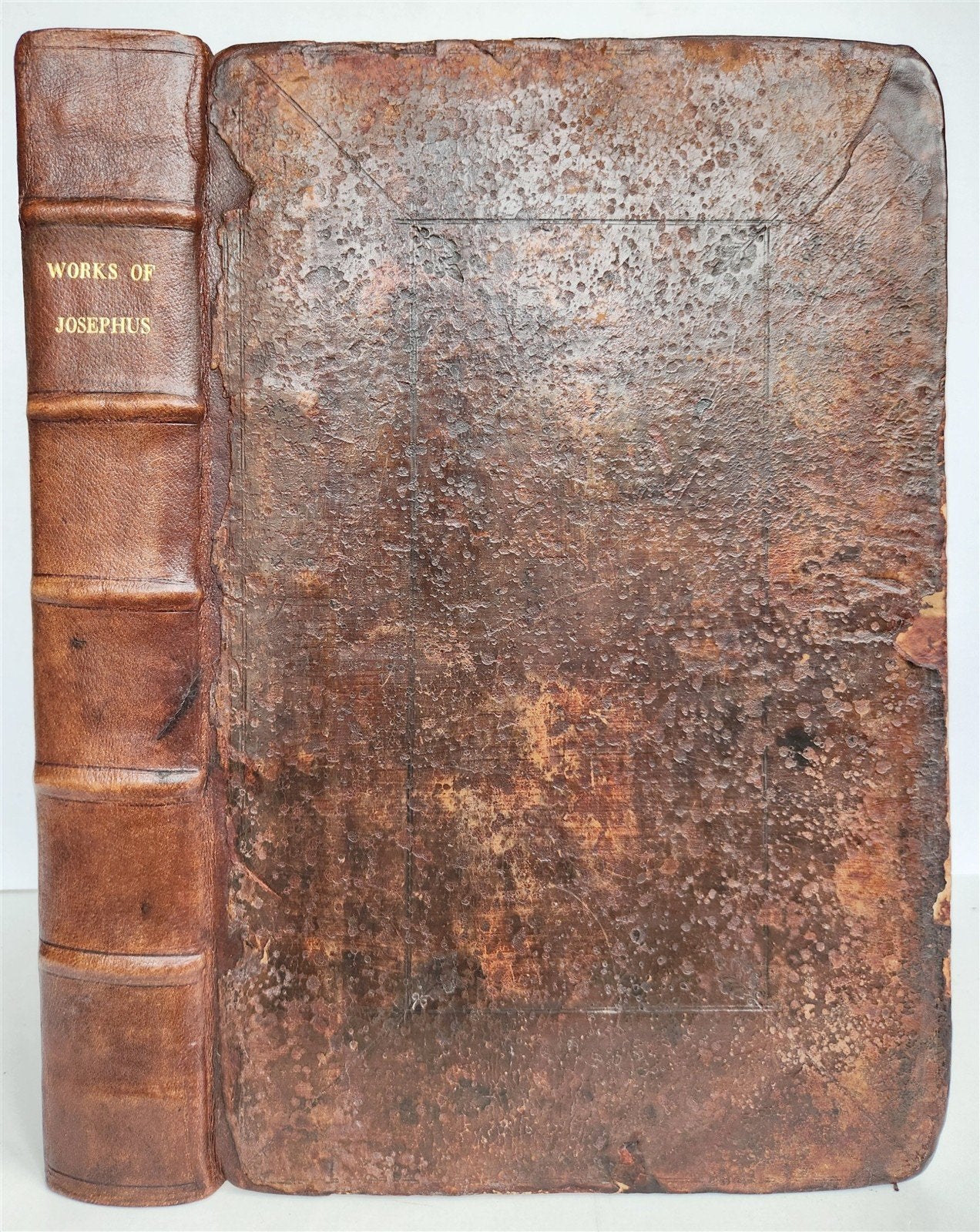 1676 WORKS of JOSEPHUS embassy of PHILO JUDAEUS to CALIGULA antique ILLUSTRATED