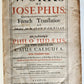 1676 WORKS of JOSEPHUS embassy of PHILO JUDAEUS to CALIGULA antique ILLUSTRATED