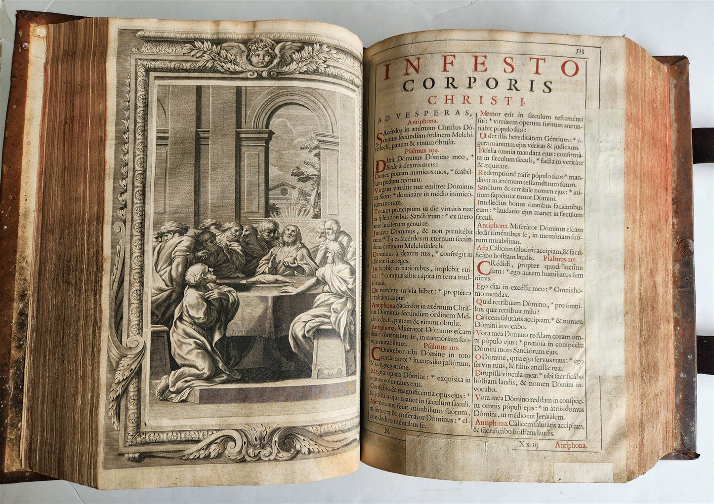 1693 MONUMENTAL MASSIVE FOLIO antique ILLUSTRATED BREVARIUM MISSALE PSALTERIUM