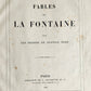 1868 FABLES by JEAN de LA FONTAINE illustrated by GUSTAVE DORE antique FOLIO