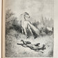 1868 FABLES by JEAN de LA FONTAINE illustrated by GUSTAVE DORE antique FOLIO