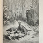 1868 FABLES by JEAN de LA FONTAINE illustrated by GUSTAVE DORE antique FOLIO