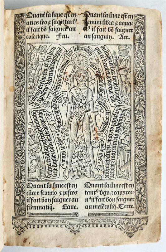 1504 POST-INCUNABULA BOOK of HOURS by Thielman Kerver fully illustrated antique