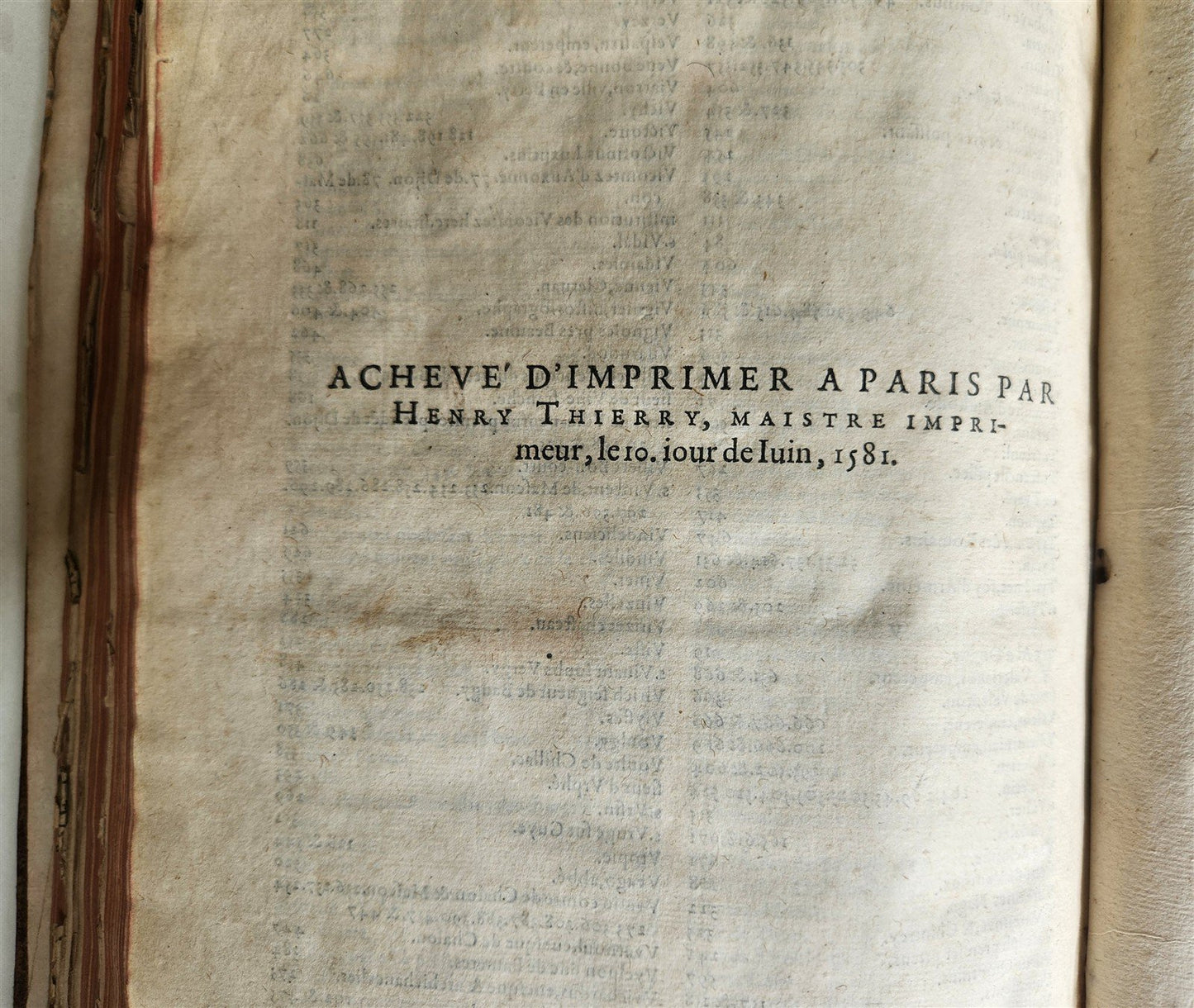 1581 HISTORY of FRANCE ILLUSTRATED w/ 6 FOLDING MAPS antique FOLIO rare FRENCH