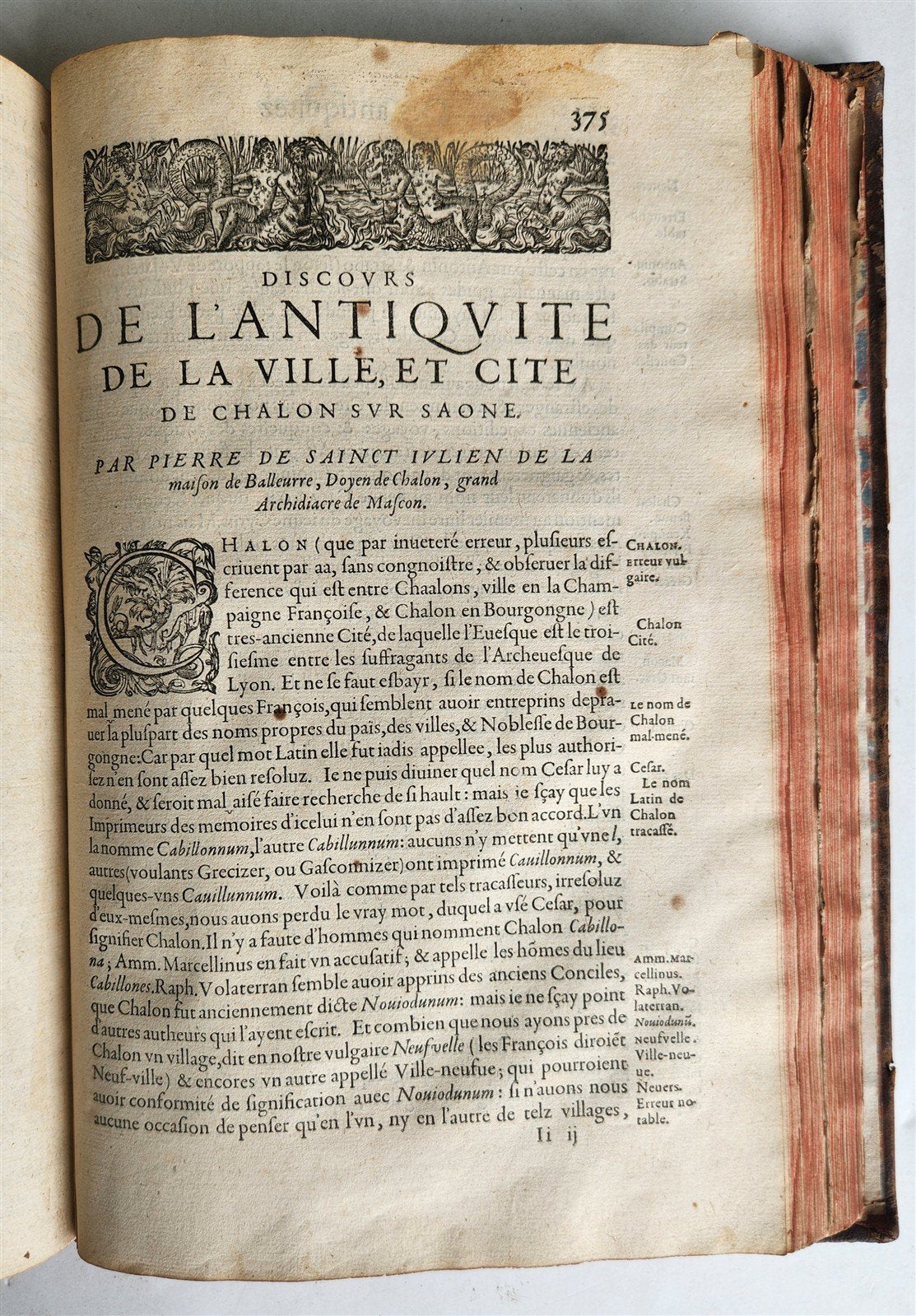 1581 HISTORY of FRANCE ILLUSTRATED w/ 6 FOLDING MAPS antique FOLIO rare FRENCH