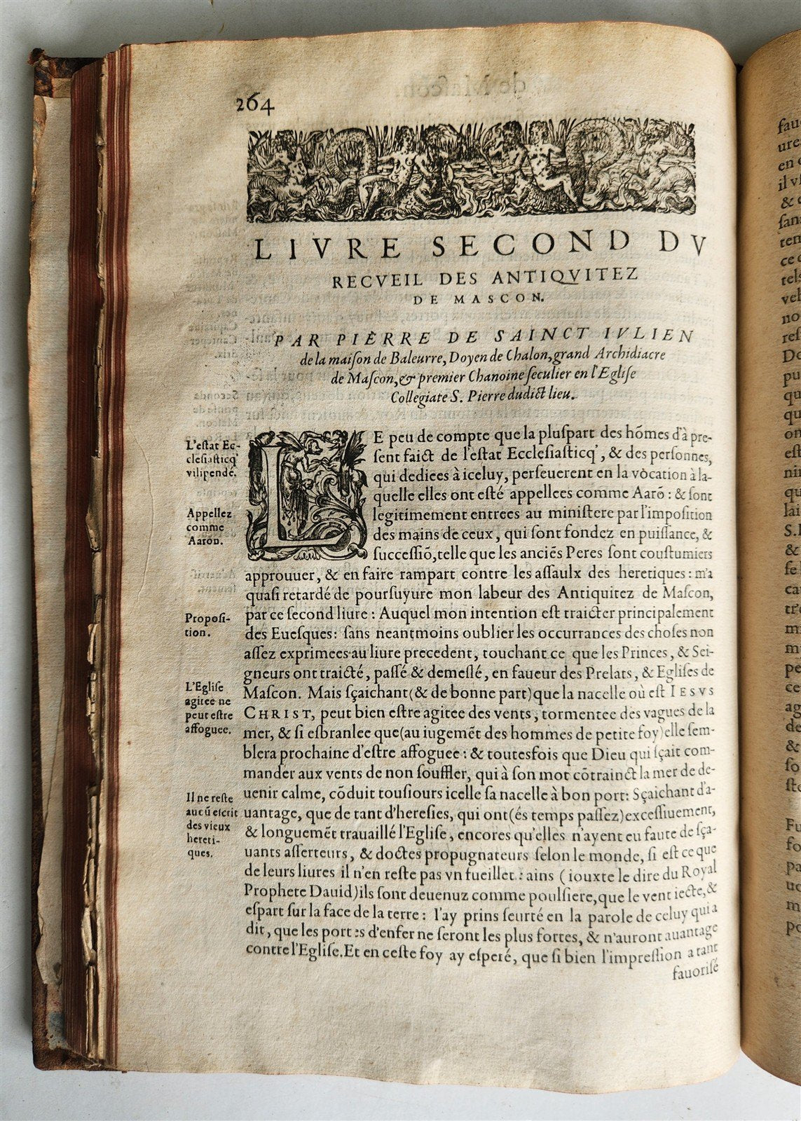 1581 HISTORY of FRANCE ILLUSTRATED w/ 6 FOLDING MAPS antique FOLIO rare FRENCH