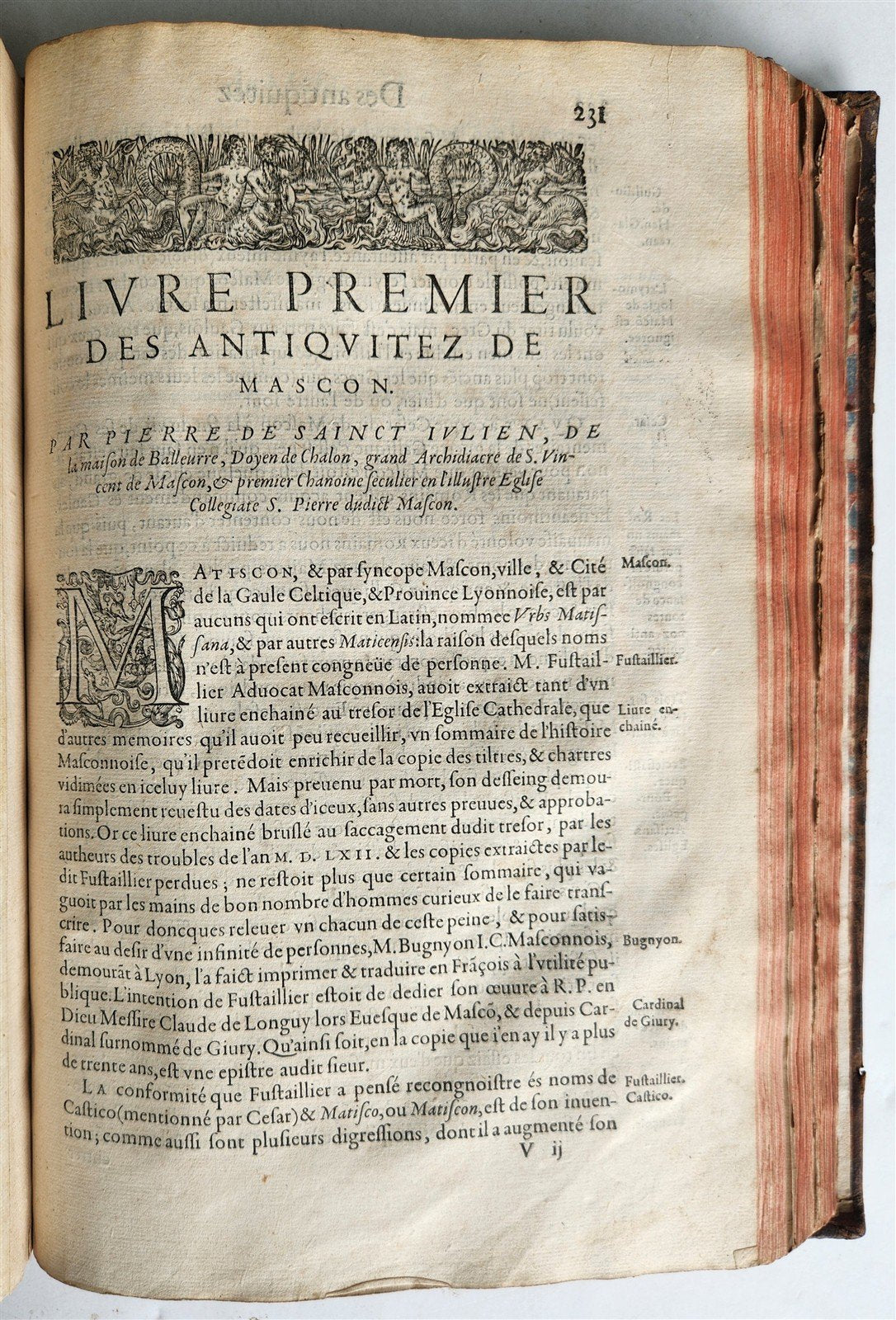 1581 HISTORY of FRANCE ILLUSTRATED w/ 6 FOLDING MAPS antique FOLIO rare FRENCH