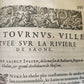 1581 HISTORY of FRANCE ILLUSTRATED w/ 6 FOLDING MAPS antique FOLIO rare FRENCH