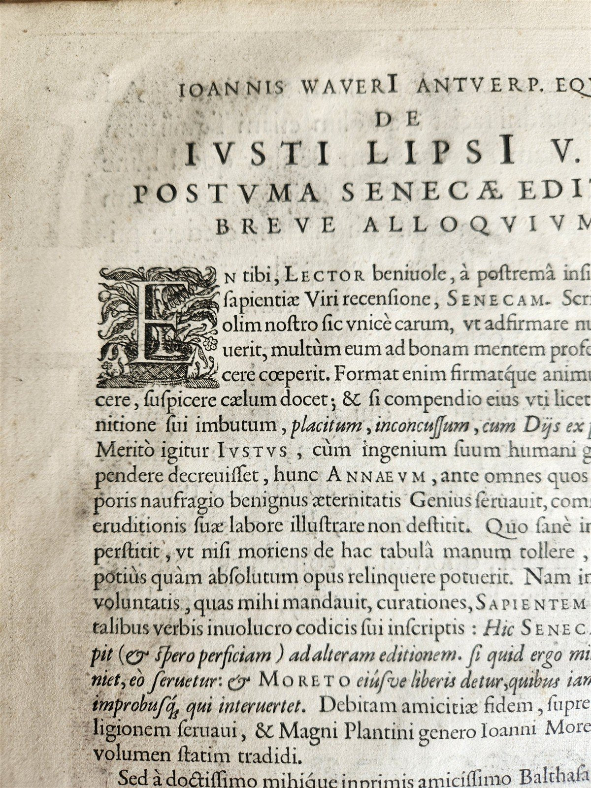 1632 SENECA OPERA QUAE EXSTANT OMNIA ILLUSTRATED antique FOLIO