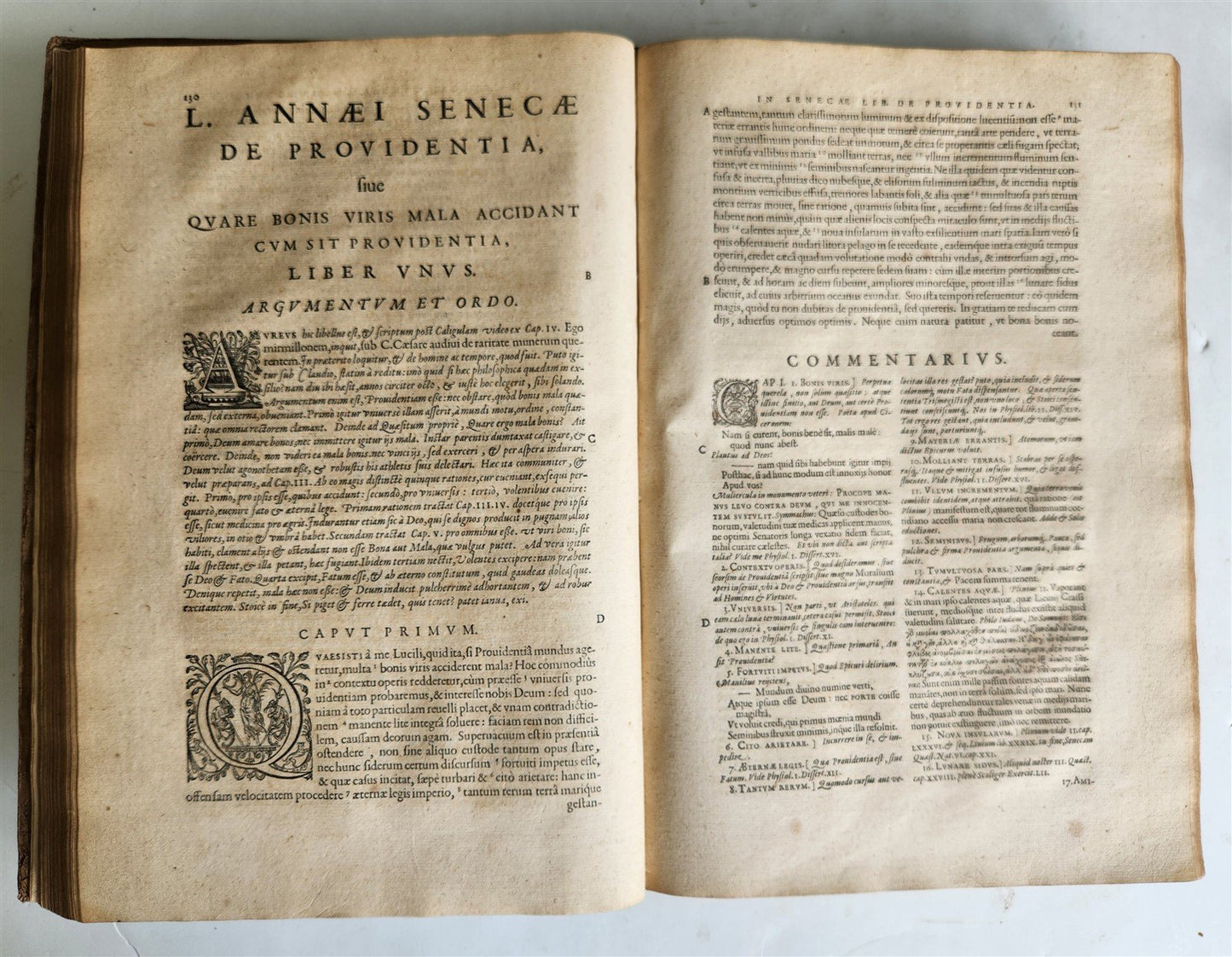 1632 SENECA OPERA QUAE EXSTANT OMNIA ILLUSTRATED antique FOLIO