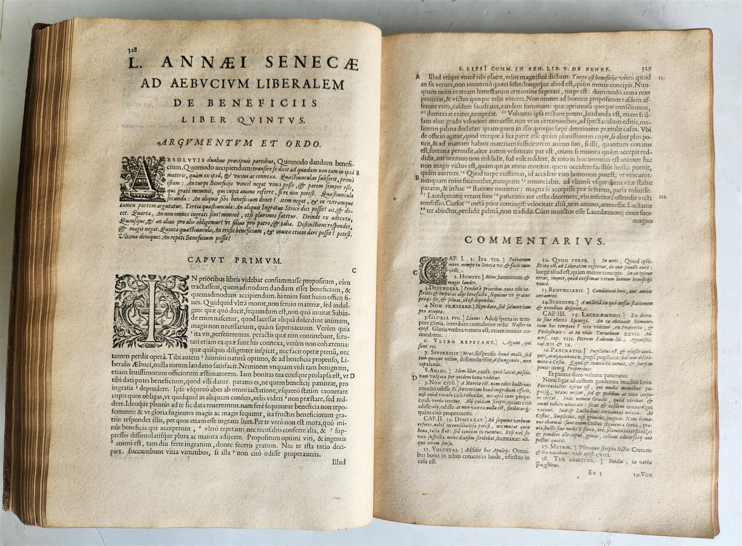 1632 SENECA OPERA QUAE EXSTANT OMNIA ILLUSTRATED antique FOLIO