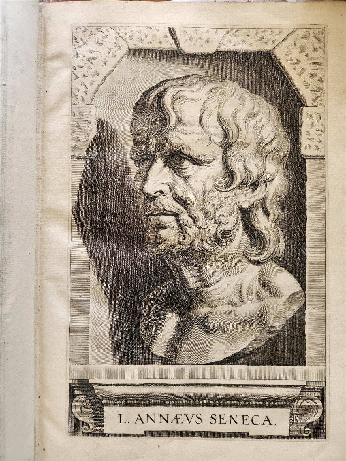1632 SENECA OPERA QUAE EXSTANT OMNIA ILLUSTRATED antique FOLIO