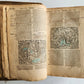 1585 BIBLE ILLUSTRATED antique ORIGINAL PIGSKIN BINDING LATIN BIBLIA SACRA 16 c.