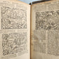 1585 BIBLE ILLUSTRATED antique ORIGINAL PIGSKIN BINDING LATIN BIBLIA SACRA 16 c.