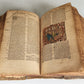 1585 BIBLE ILLUSTRATED antique ORIGINAL PIGSKIN BINDING LATIN BIBLIA SACRA 16 c.