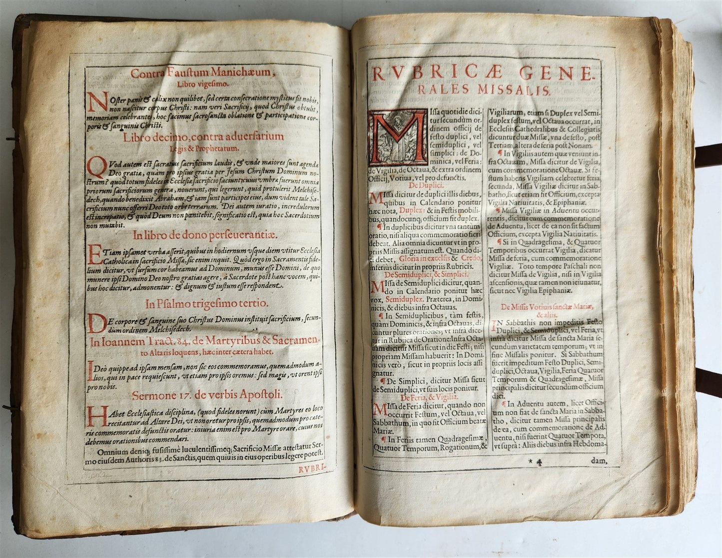 1605 MISSALE SALISBURGENSE antique FOLIO illustrated 17th century