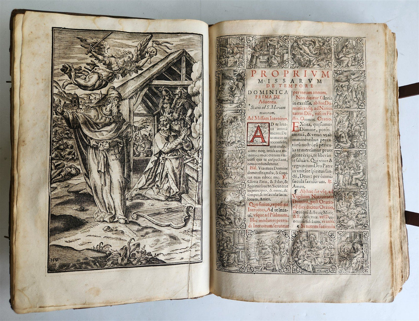 1605 MISSALE SALISBURGENSE antique FOLIO illustrated 17th century