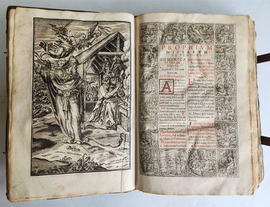 1605 MISSALE SALISBURGENSE antique FOLIO illustrated 17th century