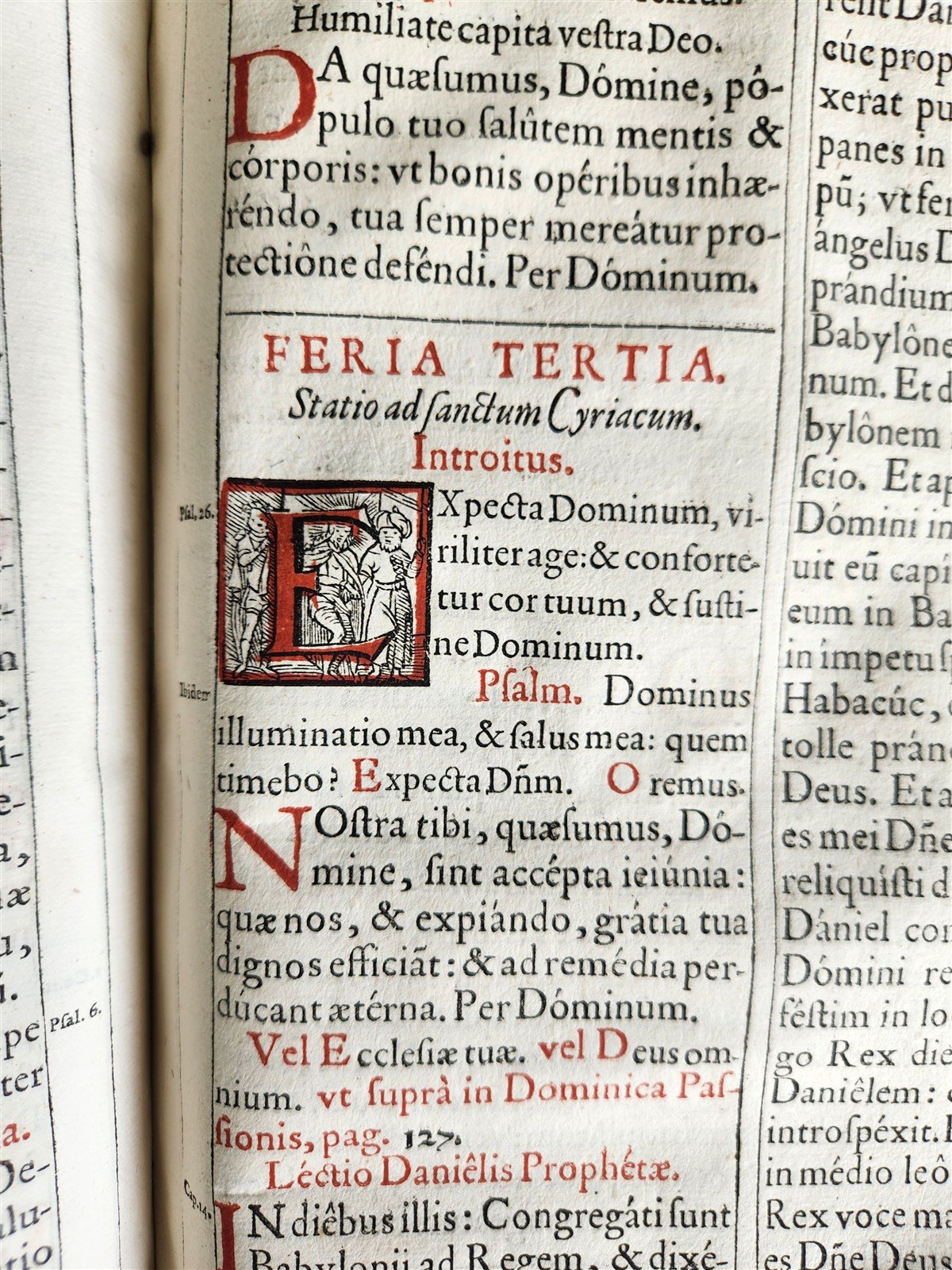 1605 MISSALE SALISBURGENSE antique FOLIO illustrated 17th century
